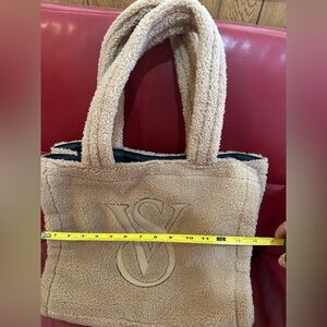 Victoria's Secret Cream Sherpa Tote